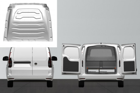 Suelo doble Alto: 220 mm 3 cajones para VW Caddy Cargo & Ford Connect L2 con pared Prefence Confort