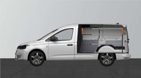 BASE42 Equipamiento para vehículos para la VW Caddy Cargo & Ford Connect L2