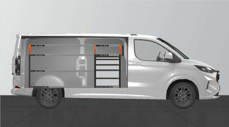 PRO5 Equipamiento para vehículos para la Ford Custom & VW Transporter L2