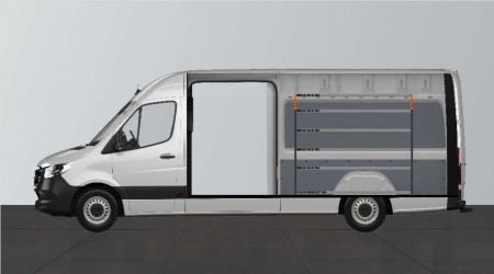 H-ENKEL Equipamiento para furgonetas Mercedes Sprinter Standard L3H2