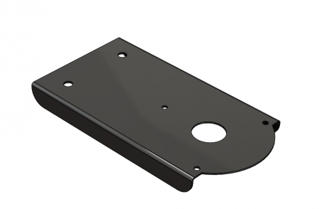 Soporte para luz de advertencia SlimLine para instalar detrás de la baca de WS con bolsa de tornillos 