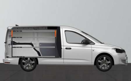 BASE42 Equipamiento para vehículos para la VW Caddy Cargo & Ford Connect L2