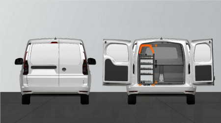 LB5 Equipamiento para vehículos para la VW Caddy Cargo & Ford Connect L2