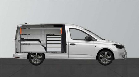 PRO5 Equipamiento para vehículos para la VW Caddy Cargo & Ford Connect L2