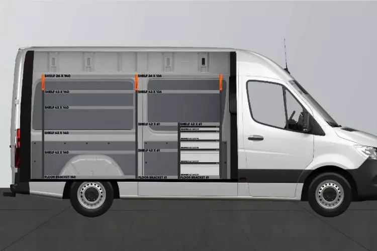 PRO5 equipamiento para vehículo Mercedes Sprinter