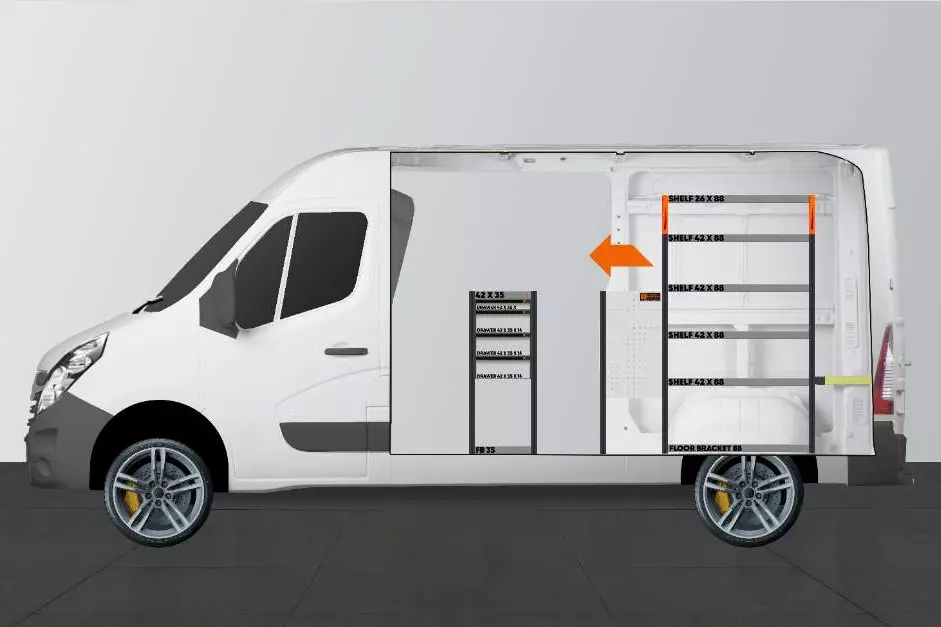 Equipamiento para vehículos LD42 Nissan Interstar