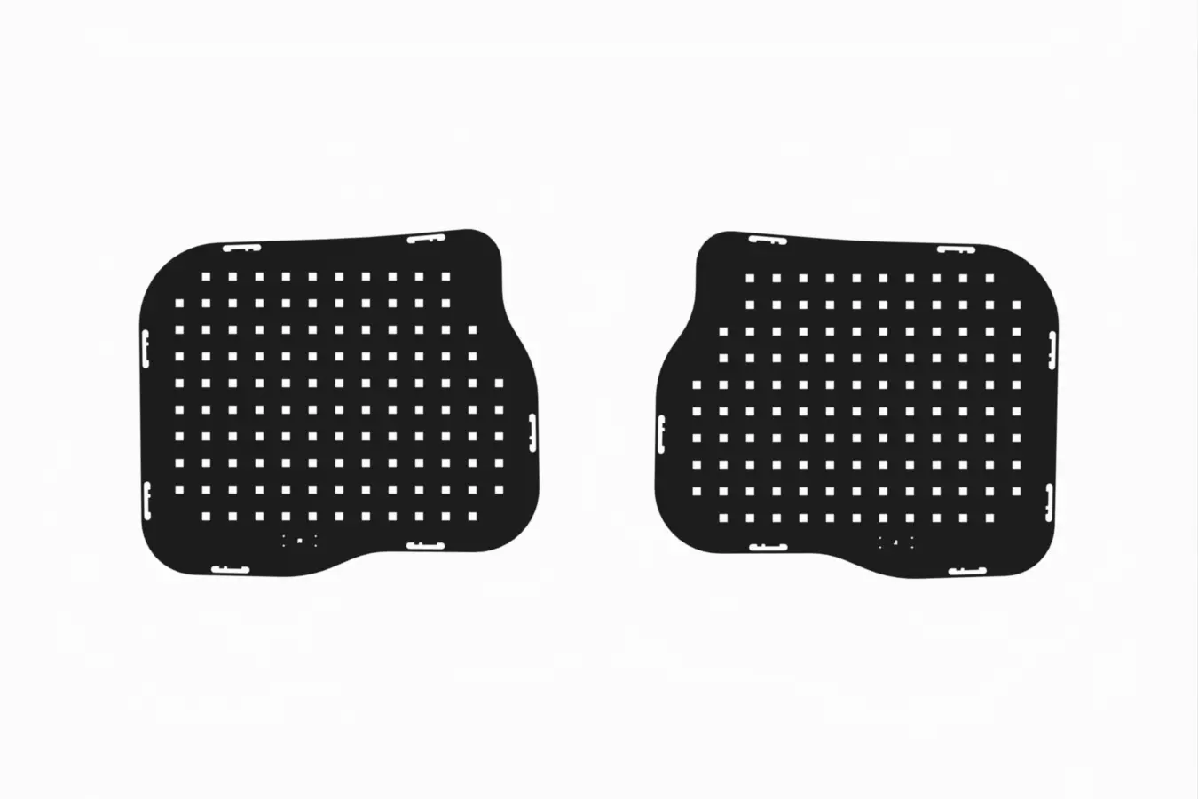 Paneles de herramientas para puertas traseras Toyota 