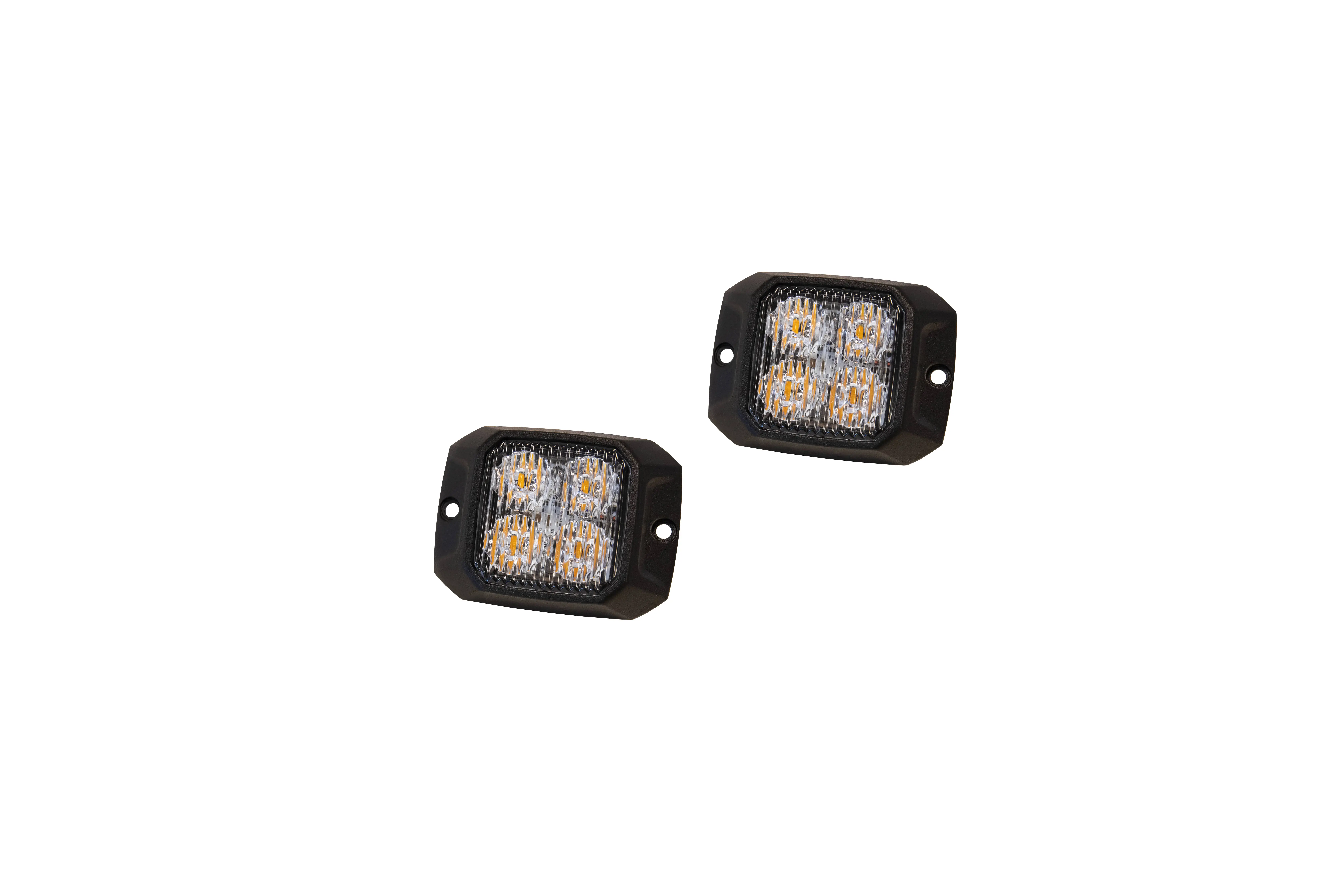 V-Line Bold Square Luz Intermitente Dirigida Montaje Externo 2 uds