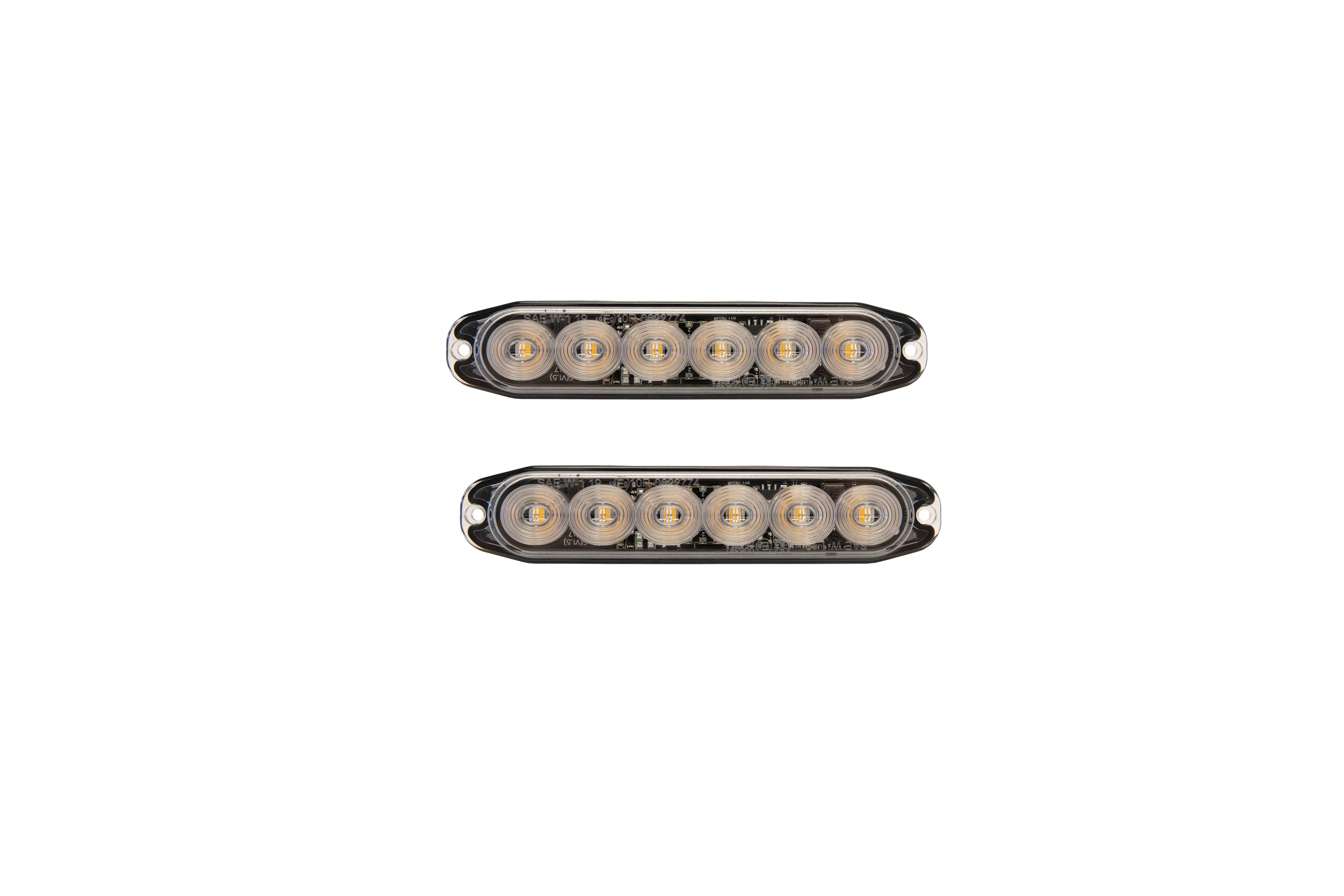 Luz de advertencia dirigida V-Line Slim 2 piezas
