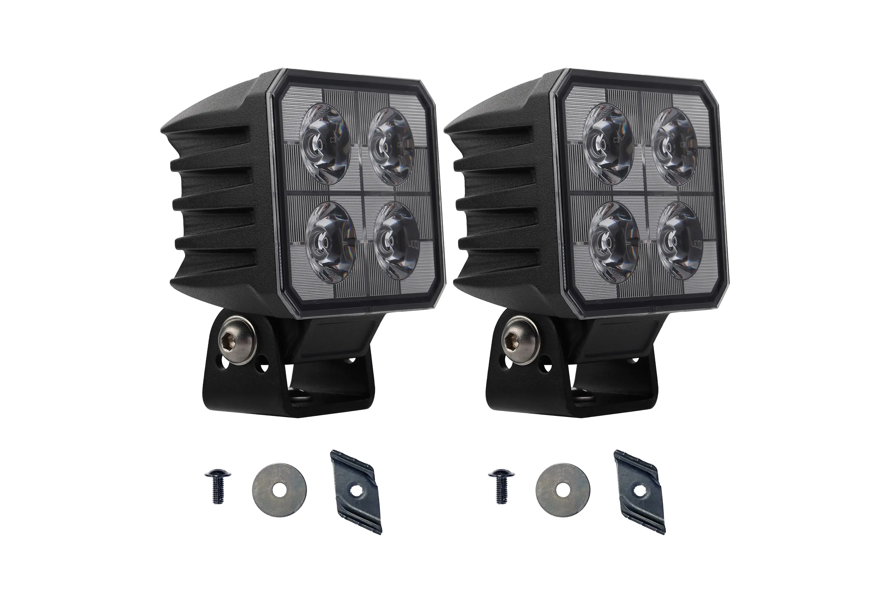 2 luces de trabajo WORK VISION Square 24W para montaje en Work Bar