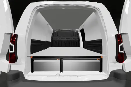 Suelo doble Alto: 272 mm 3 cajones para Berlingo, Combo, Partner y Proace City L2 con pared estándar