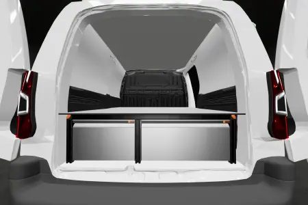 Suelo doble Alto: 342 mm 3 cajones para Berlingo, Combo, Partner y Proace City L2 con pared estándar